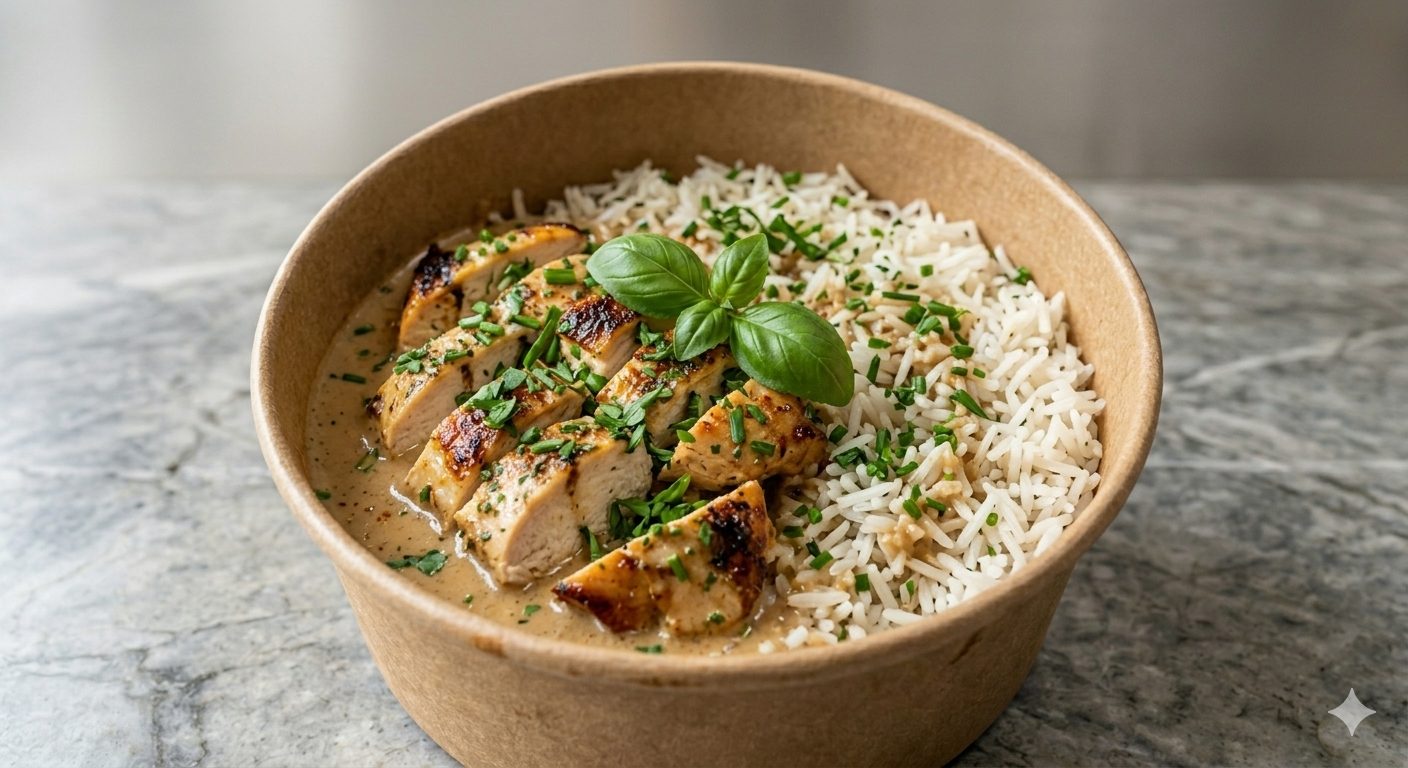 Riz & Suprême de Poulet, Sauce Archiduc