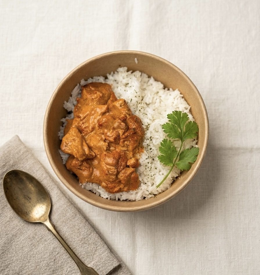 Chicken Tikka Massala et son riz