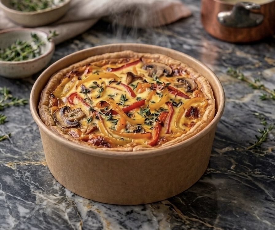 Quiche aux Légumes & sa Salade Fraîche