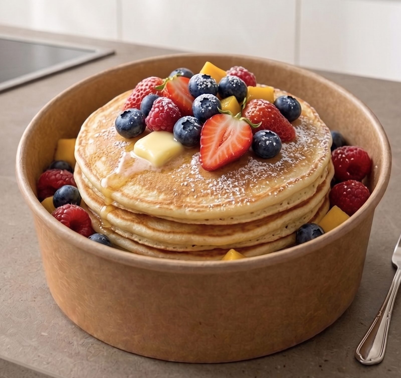 Crêpes ou Pancakes au Nutella & ses Fruits Frais